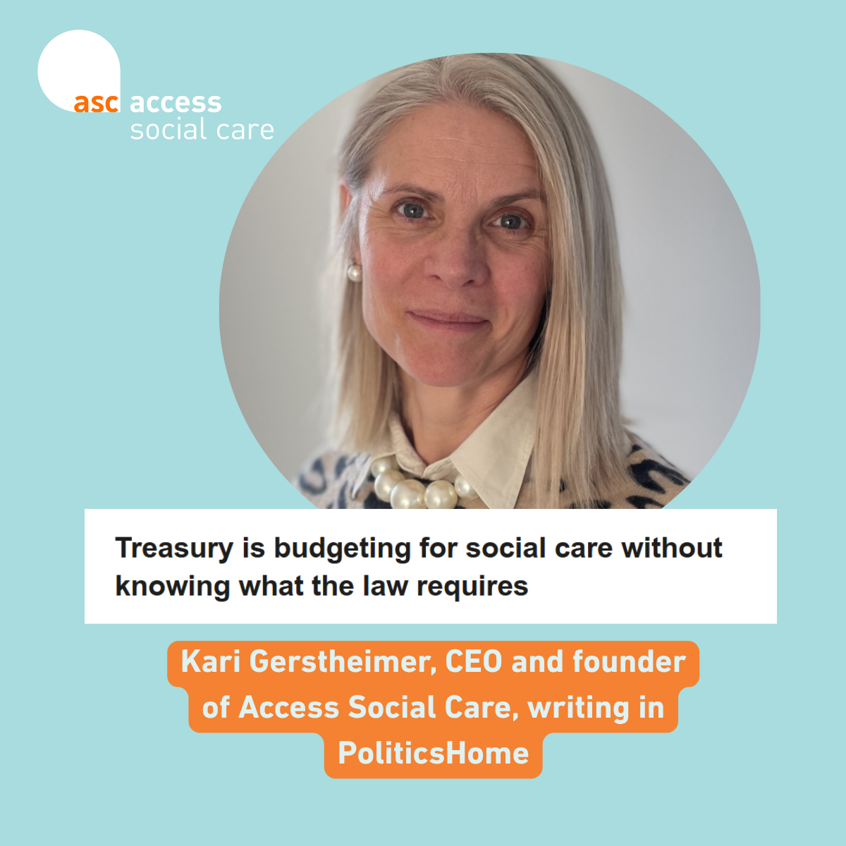Treasury Is Budgeting for Social Care Without Knowing What the Law Requires