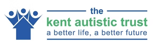 Logo for the Kem Garfield Trust with text and a graphic of two stylized people with raised arms.