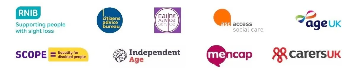 An image of all the logos of the organisations collaborating on the project.