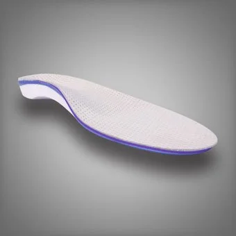 Workboot orthotic from PFOLA accredited lab for precision fit and shock absorption — registered chiropodist at Canadian Foot Clinic & Orthotic Centre, St. Catharines; all-day comfort and support.