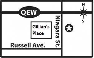 Map to Canadian Foot Clinic & Orthotic Centre, St. Catharines — easy directions, parking and transit access; registered chiropodist, custom orthotics, medical foot care clinic near downtown St. Catharines, ON