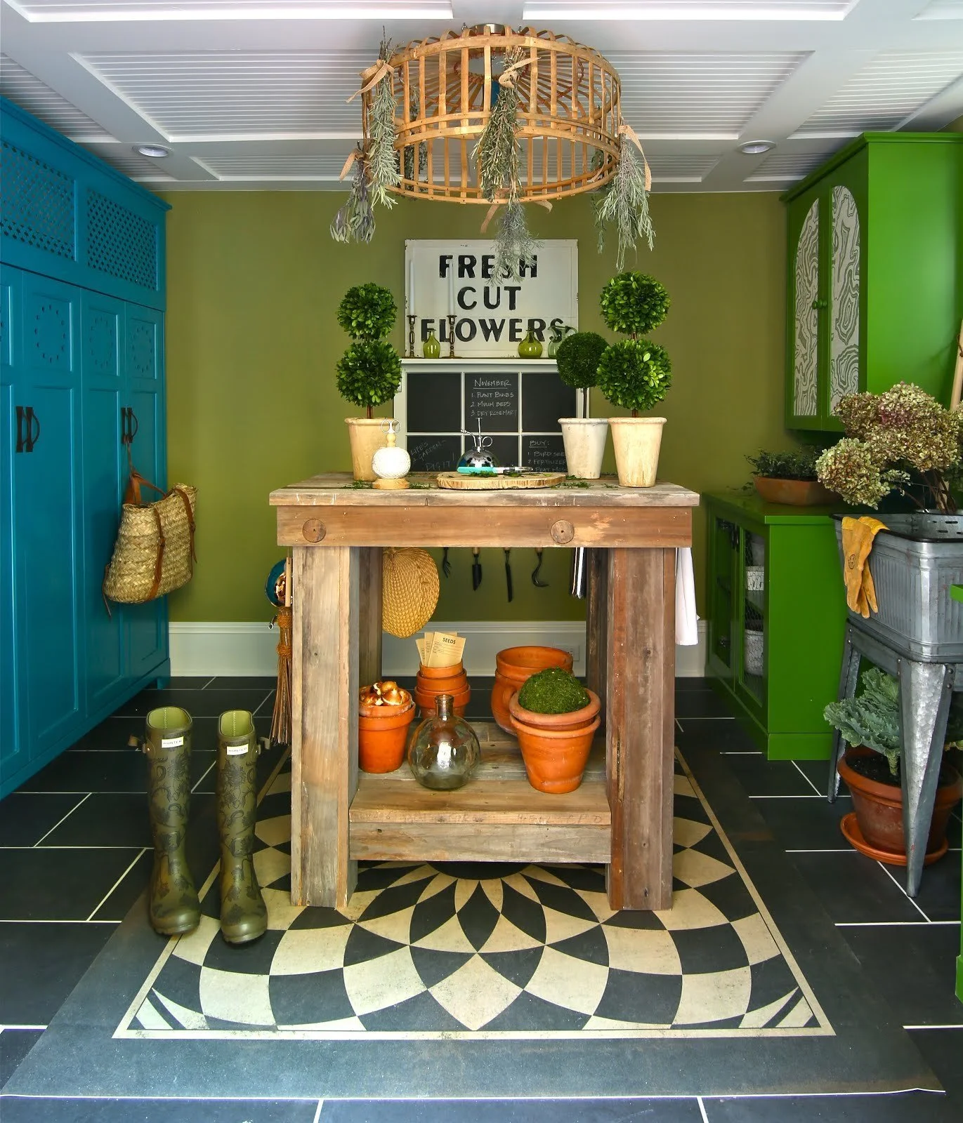 Before and After Southern Style Now Garden Room