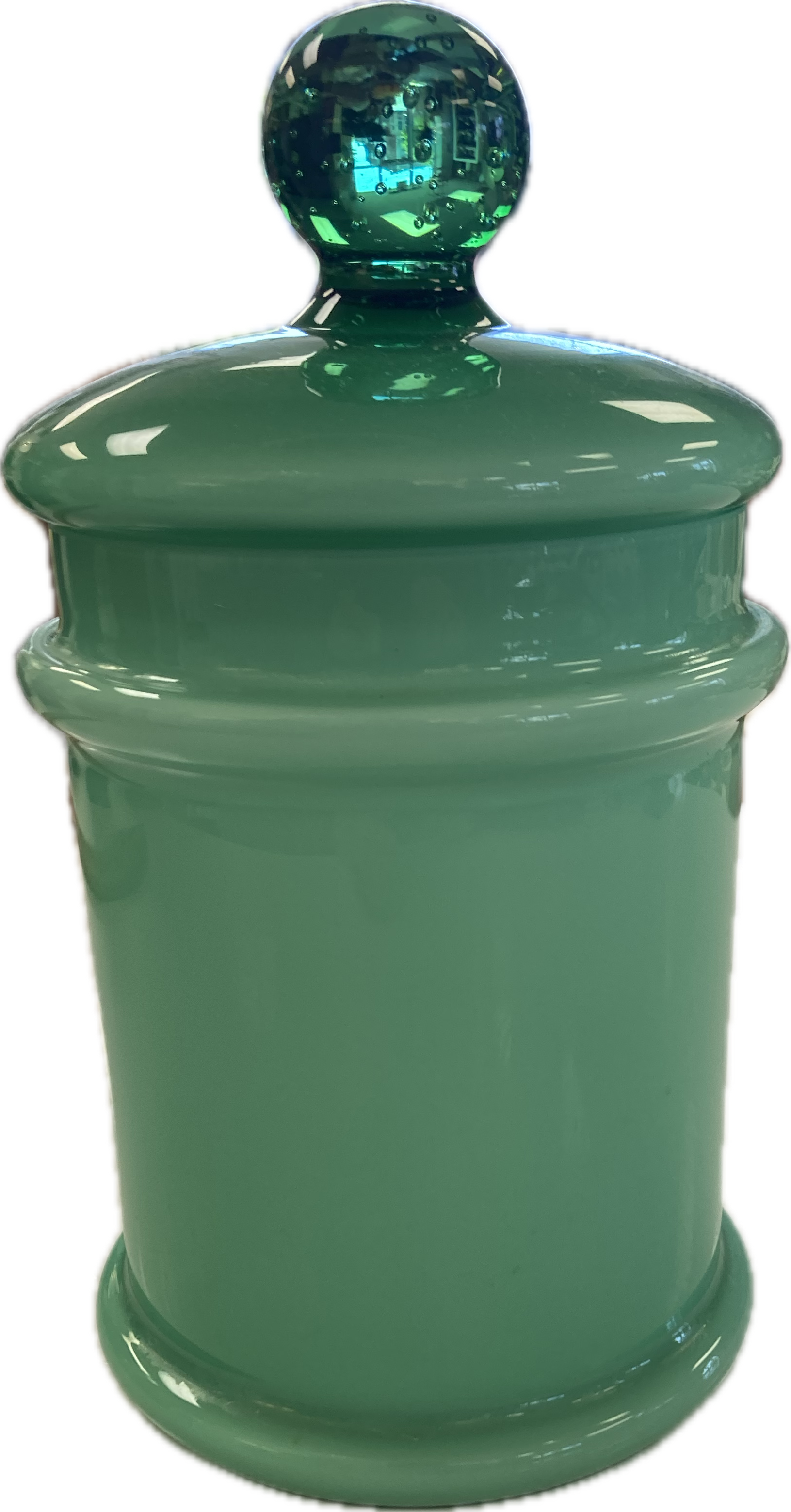 Bridget Beari Designs - Green Apothecary Jar with Lid