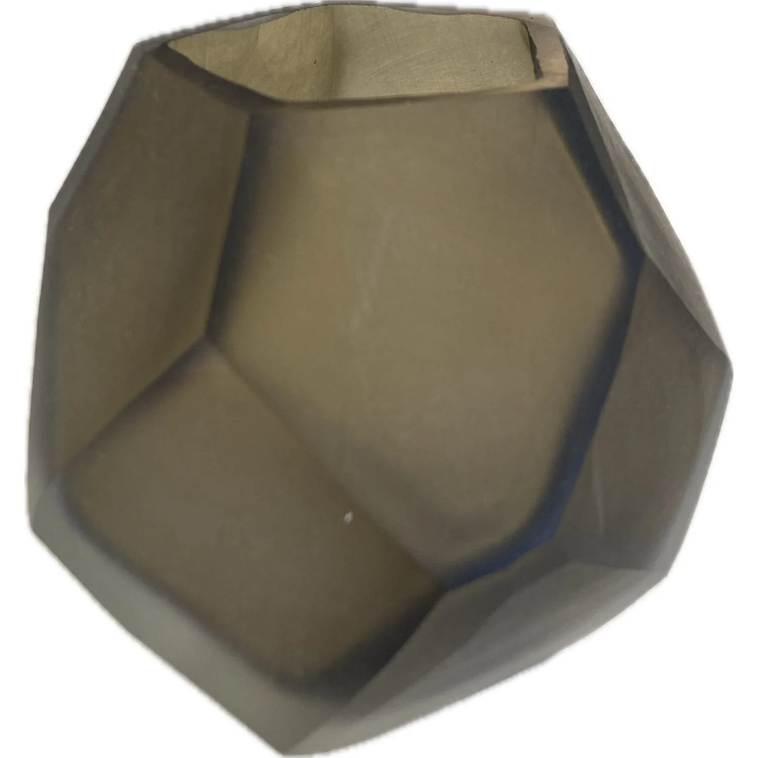 Bridget Beari Designs - Faceted Taupe Mini Vase