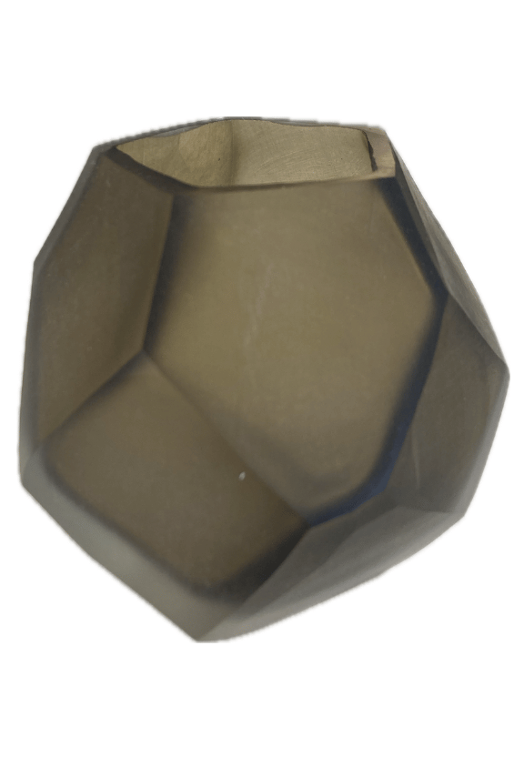 FACETED GEOMETRIC VASE
