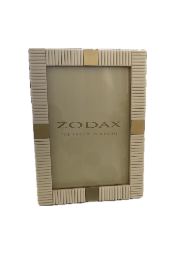 CLASSIC BONE AND ANTIQUE BRASS PHOTO FRAME