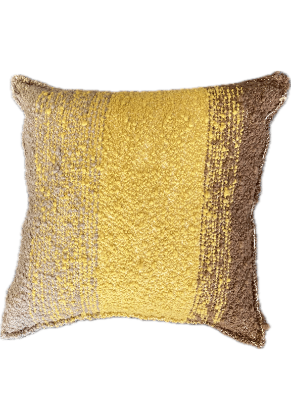 Bridget Beari Designs - Brown, Mustard and Gray Ombre Pillow
