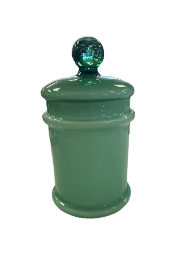 TEAL JAR WITH LID