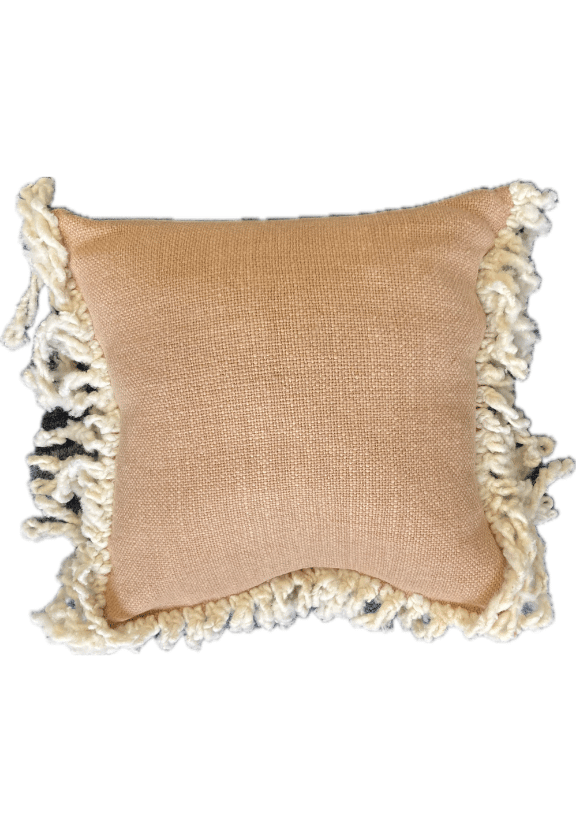 Bridget Beari Designs - Light Tan Long Fringe Pillow
