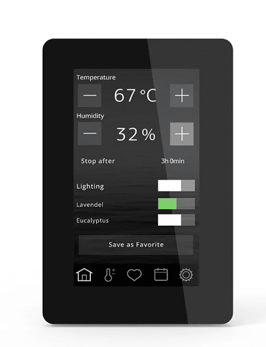 Tylö Elite Cloud Control Panel