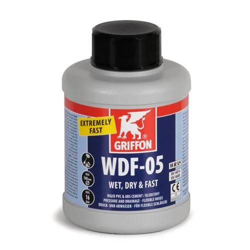 PVC & ABS Wet/Dry Fast-Setting Cement, 500 ml