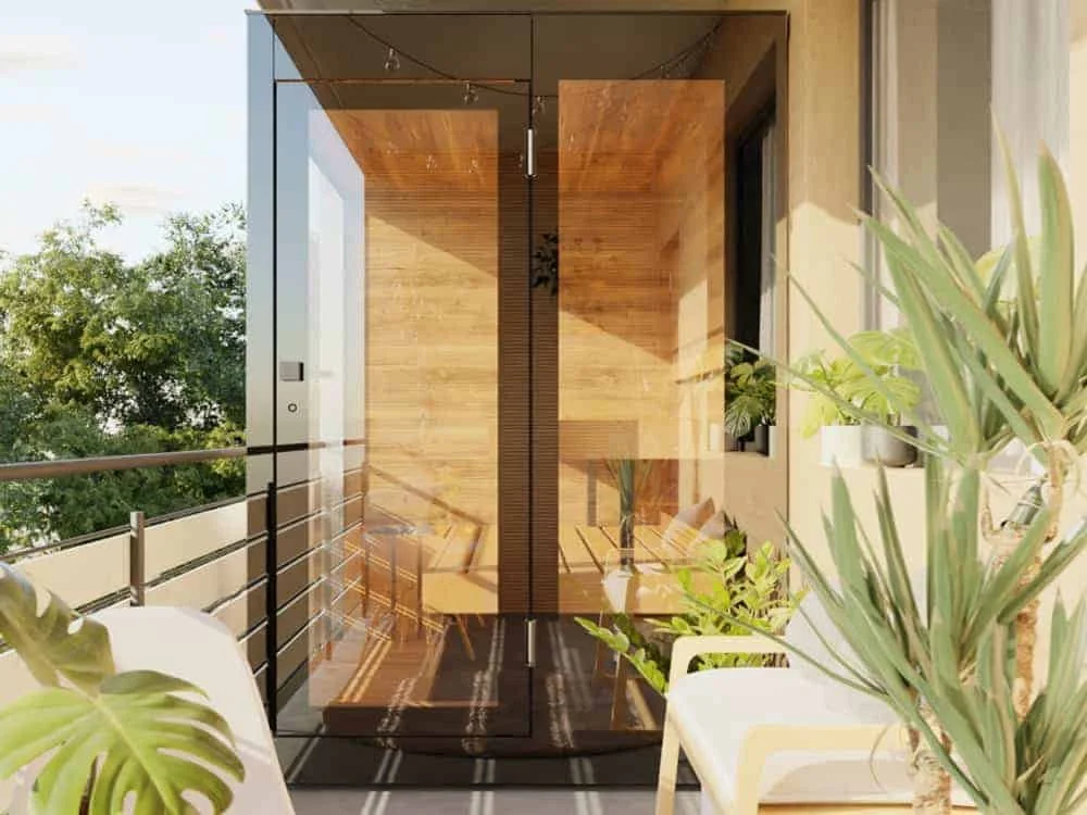 NN Balcony — Outdoor Sauna Cabin
