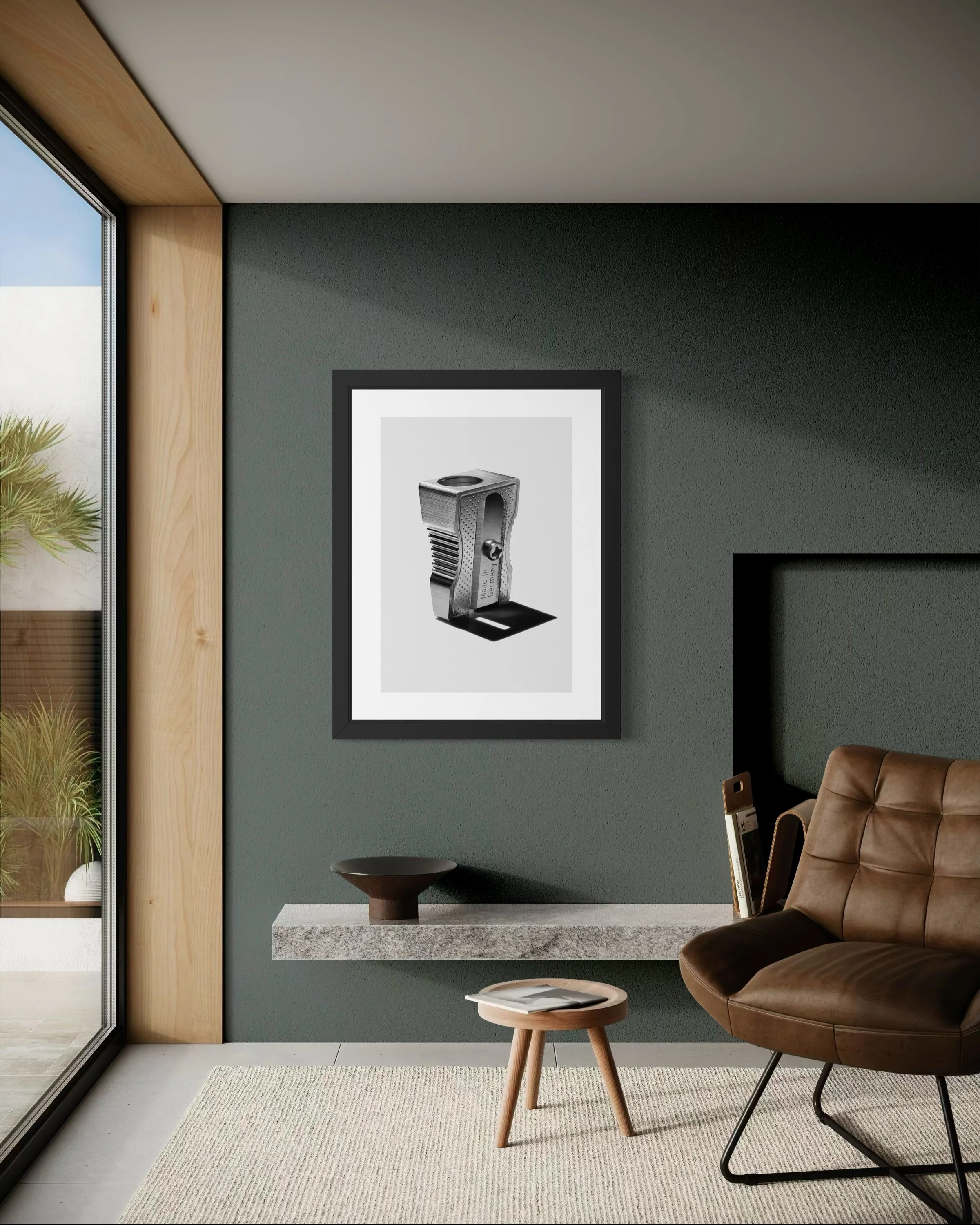 IMG_6266 encil sharpener and green wal leathger chapir.JPG