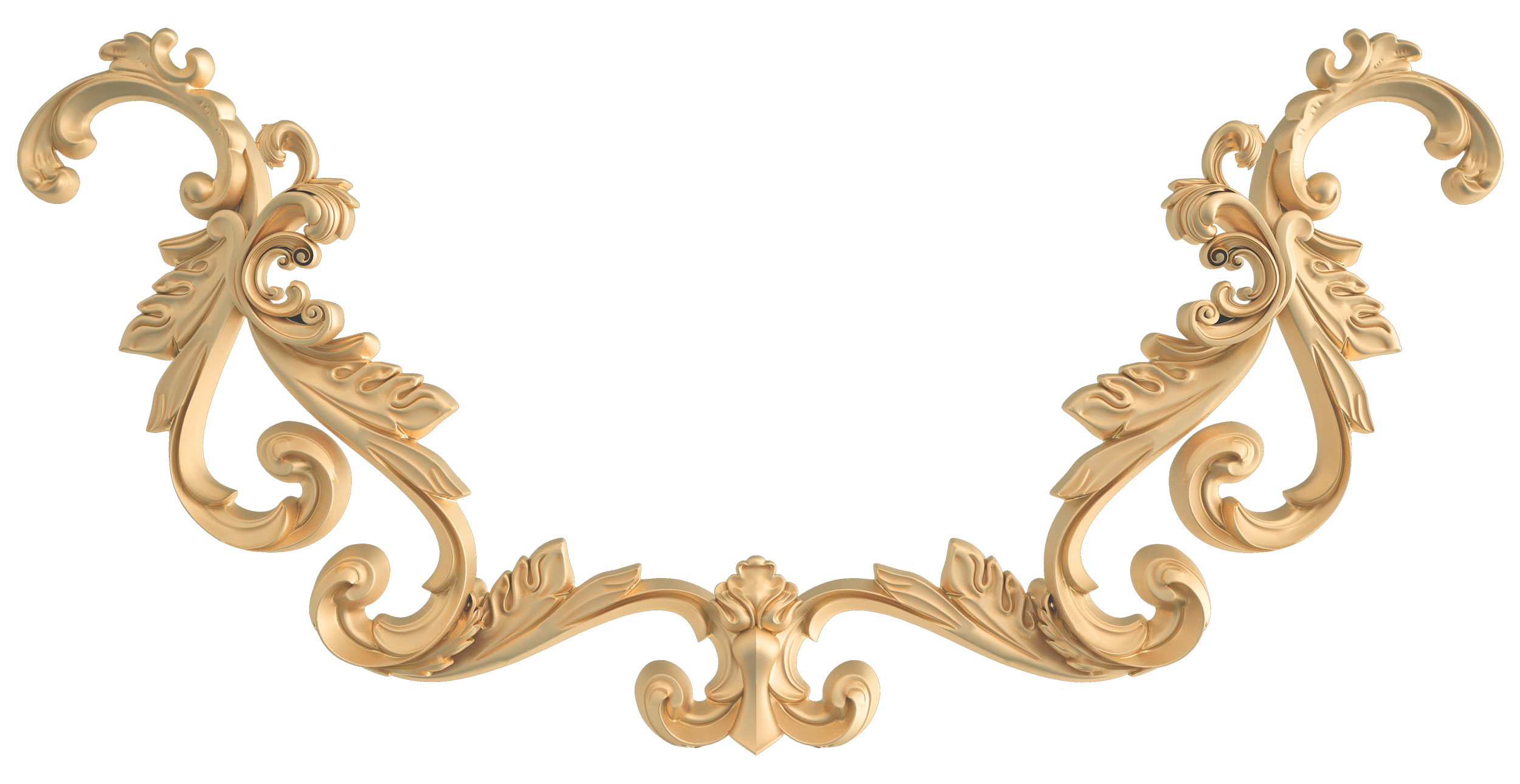 Luxury gold scrollwork graphic for SLS Residences Bangkok, featuring intricate architectural motifs that symbolize elegance and heritage.