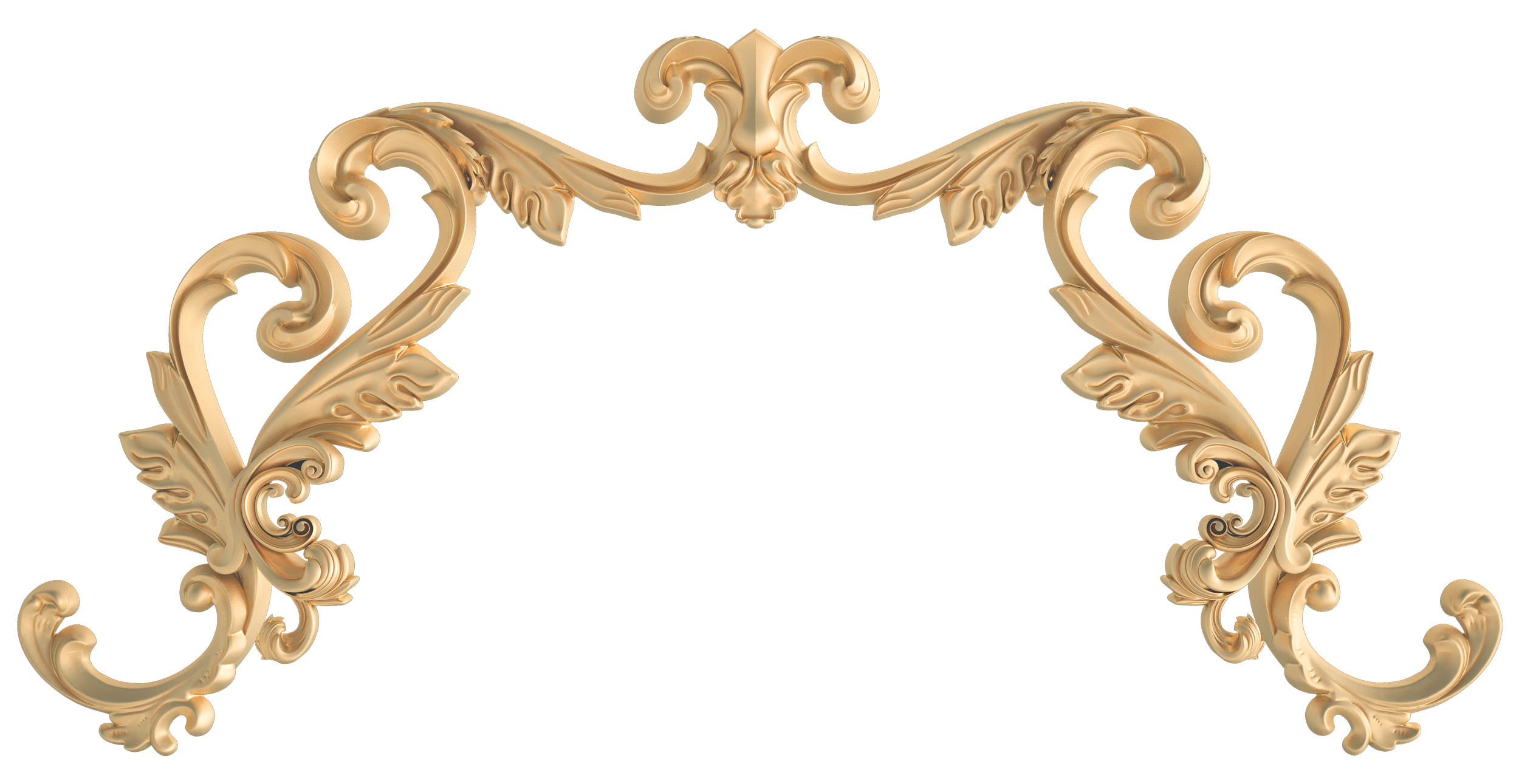 Luxury gold scrollwork graphic for SLS Residences Bangkok, featuring intricate architectural motifs that symbolize elegance and heritage.