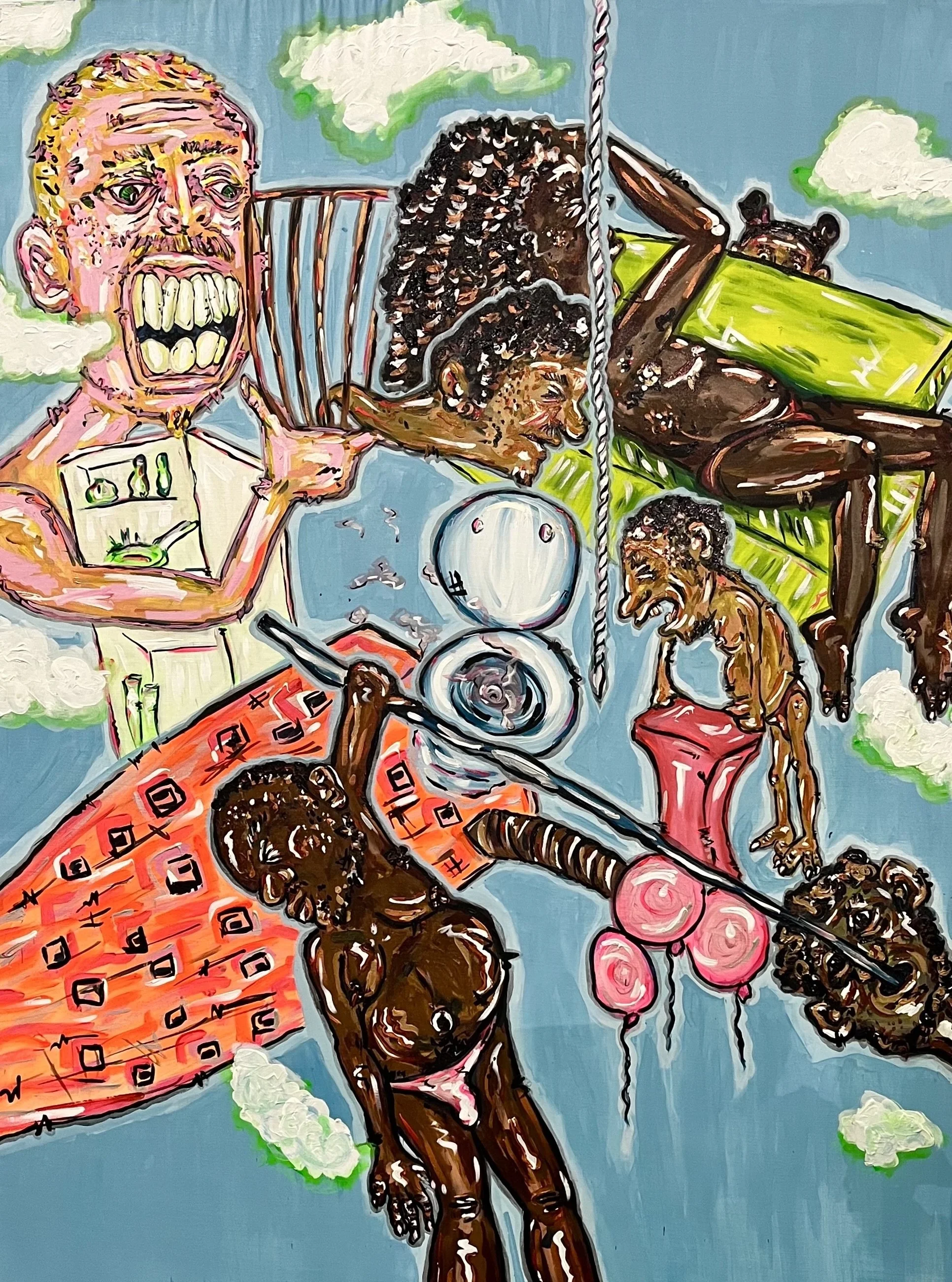 Maart, 2025 
Intersections, Art Rotterdam 
Acrylic on canvas 
200cm x 150cm