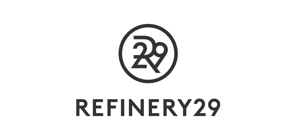 Black background with circular logo containing the numbers 29 and a slash, and the text 'REFINERY29' beneath it.