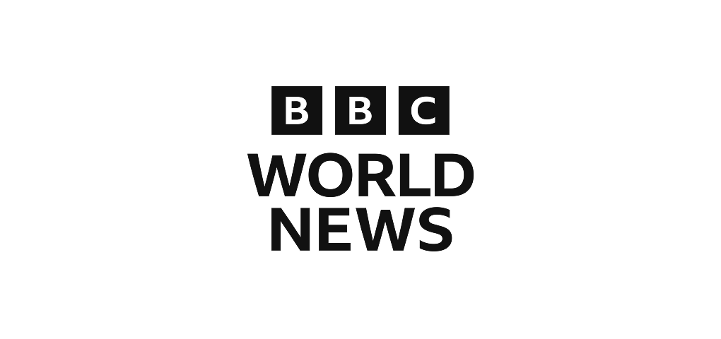 BBC World News logo on a black background