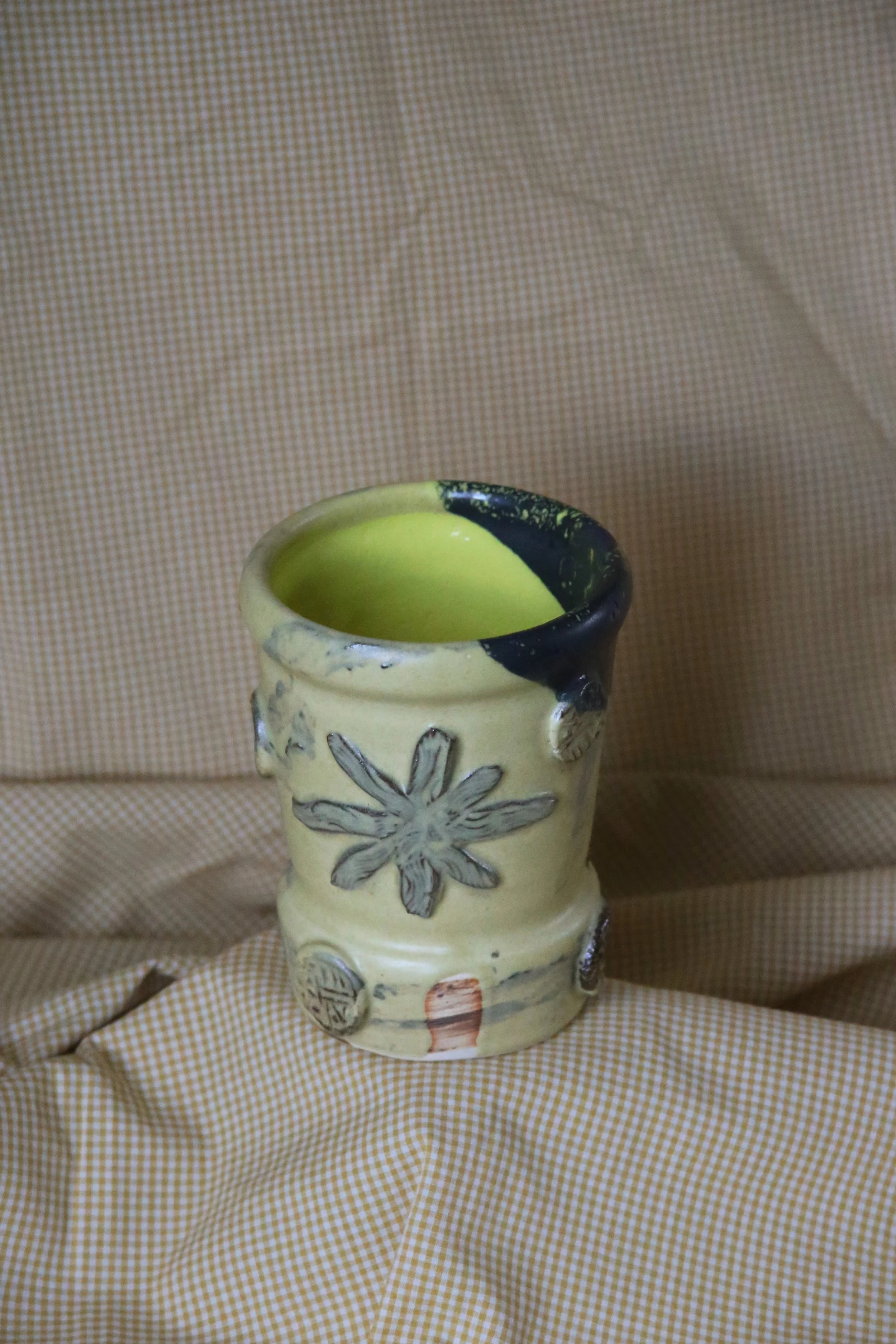 Vase | Yellow and Black