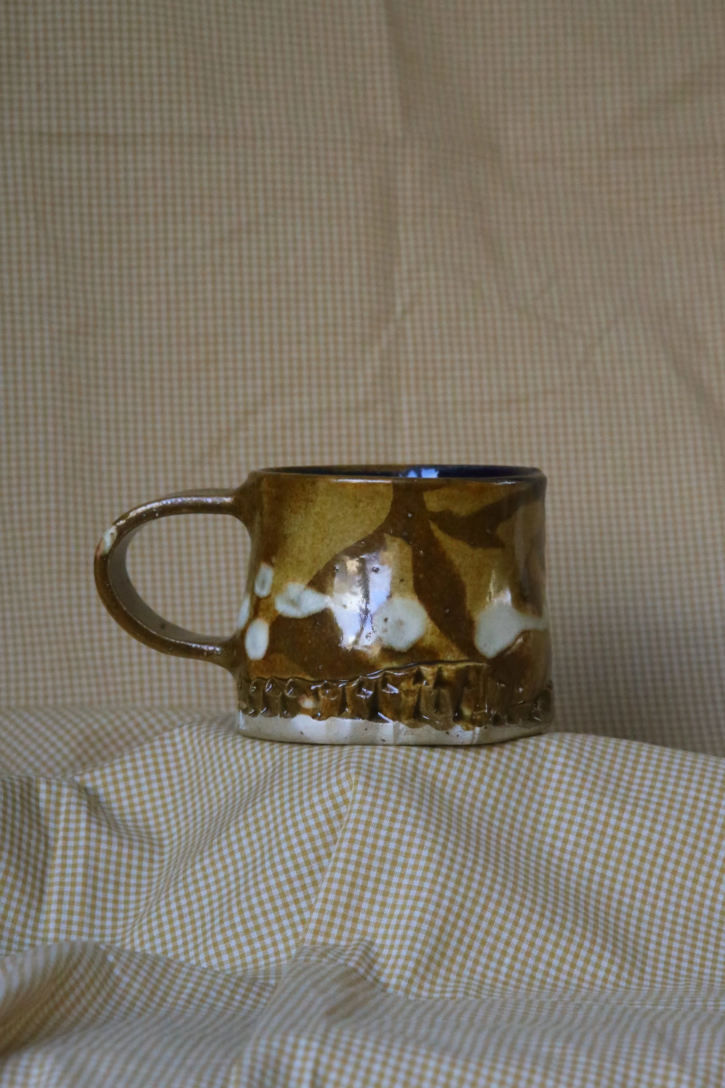 Mug | Honey, Royal Blue and White