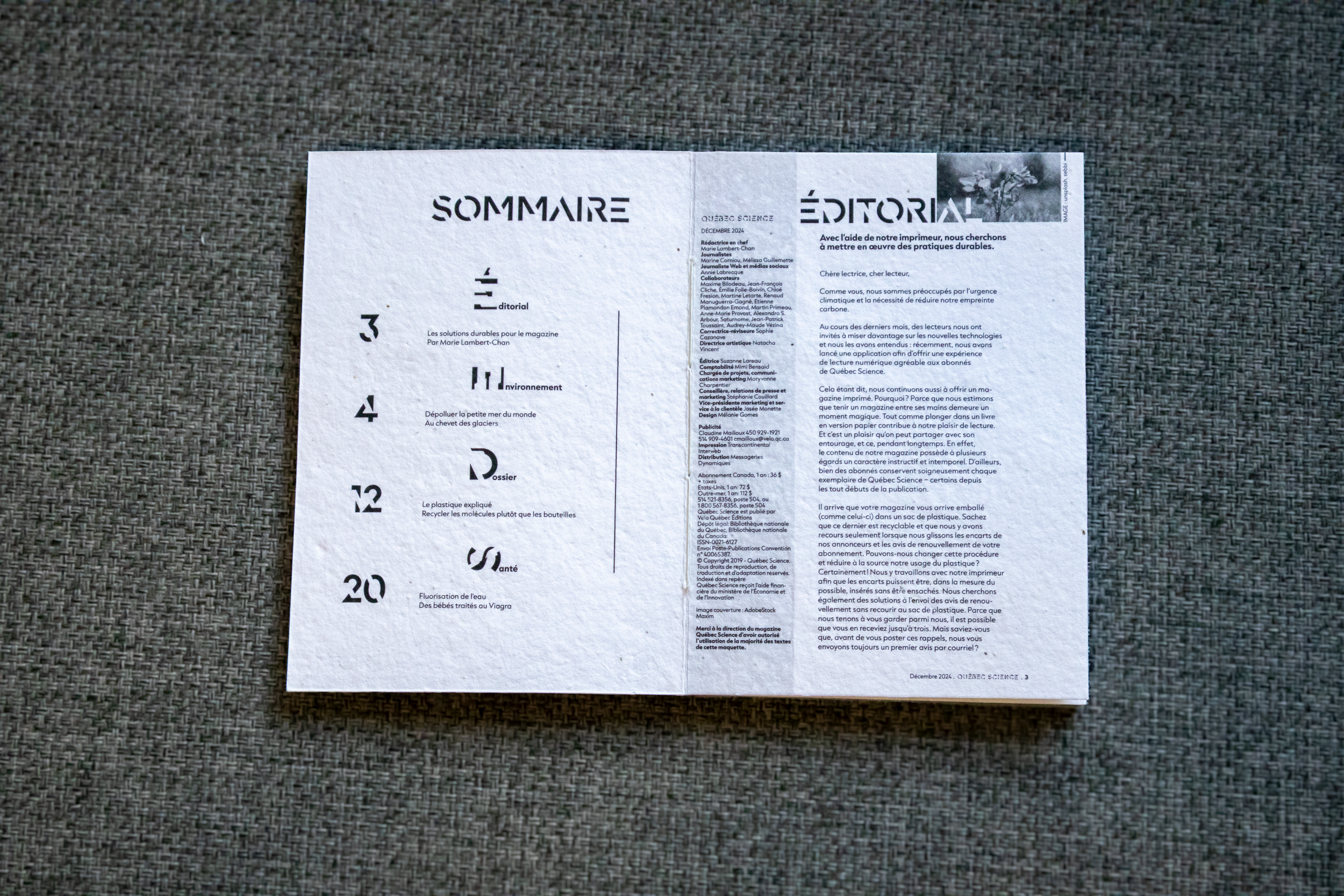 Galerie de photos du magazine écologique