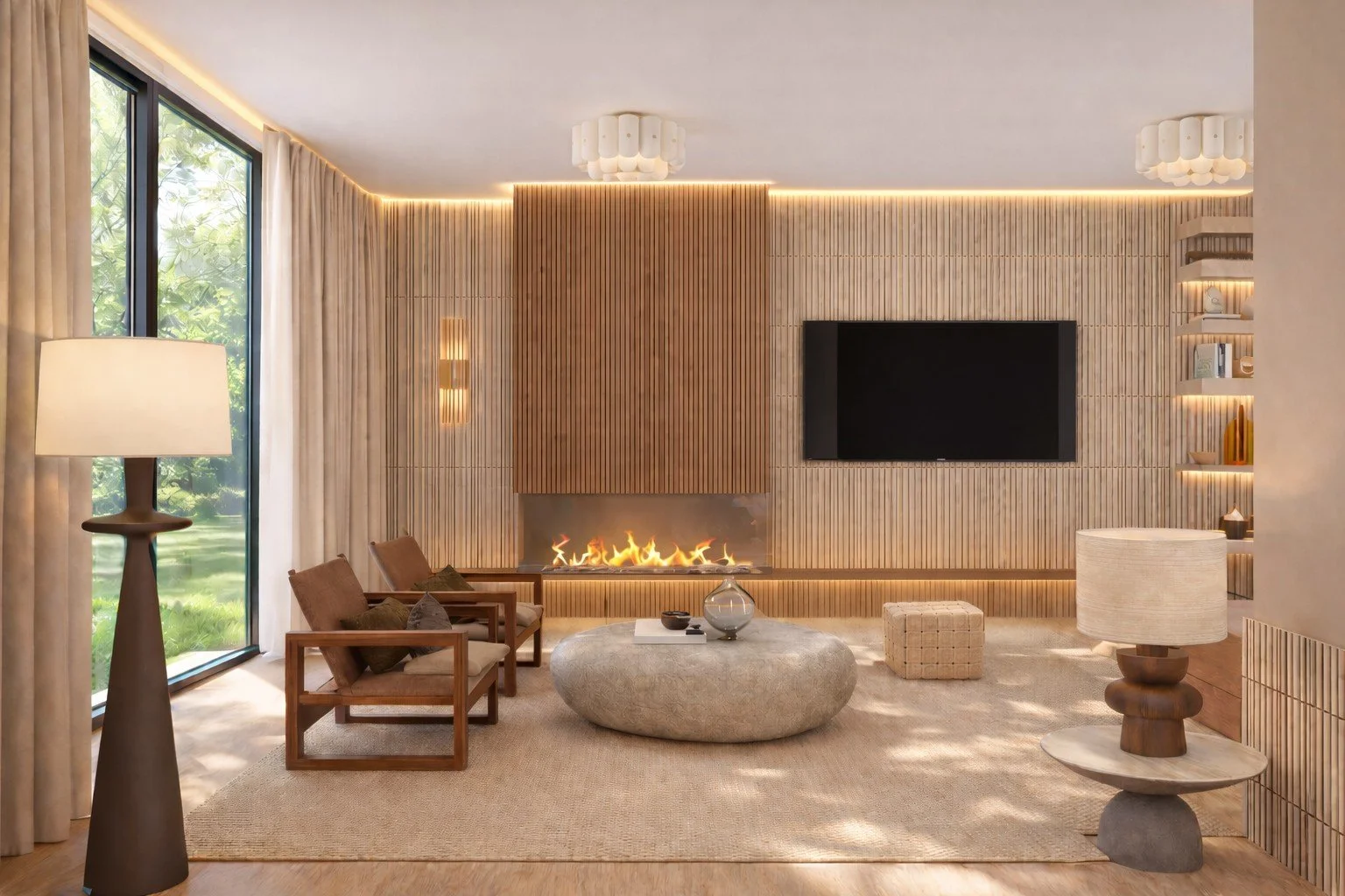 Comfortable stylish family room