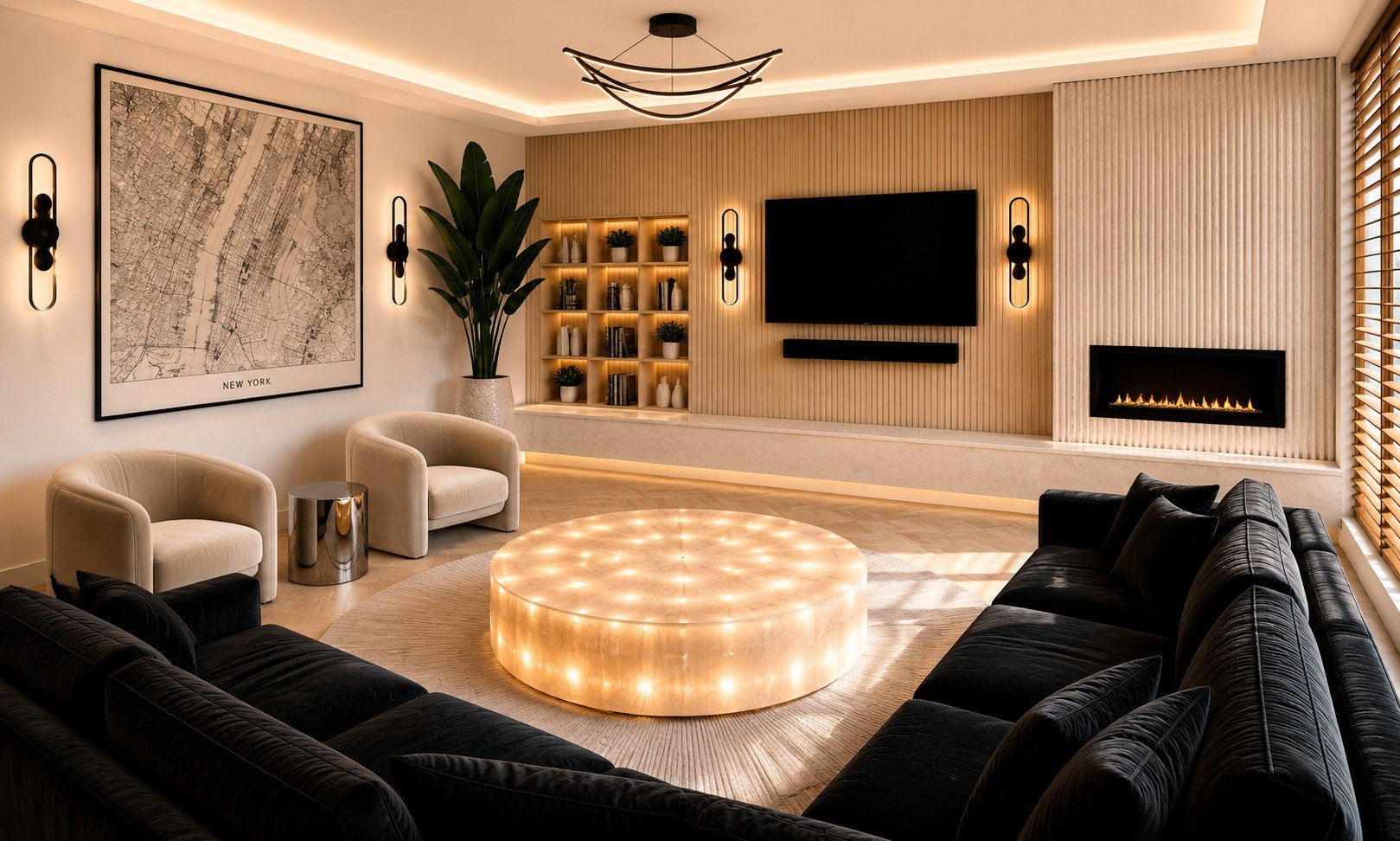 Japandi look front room