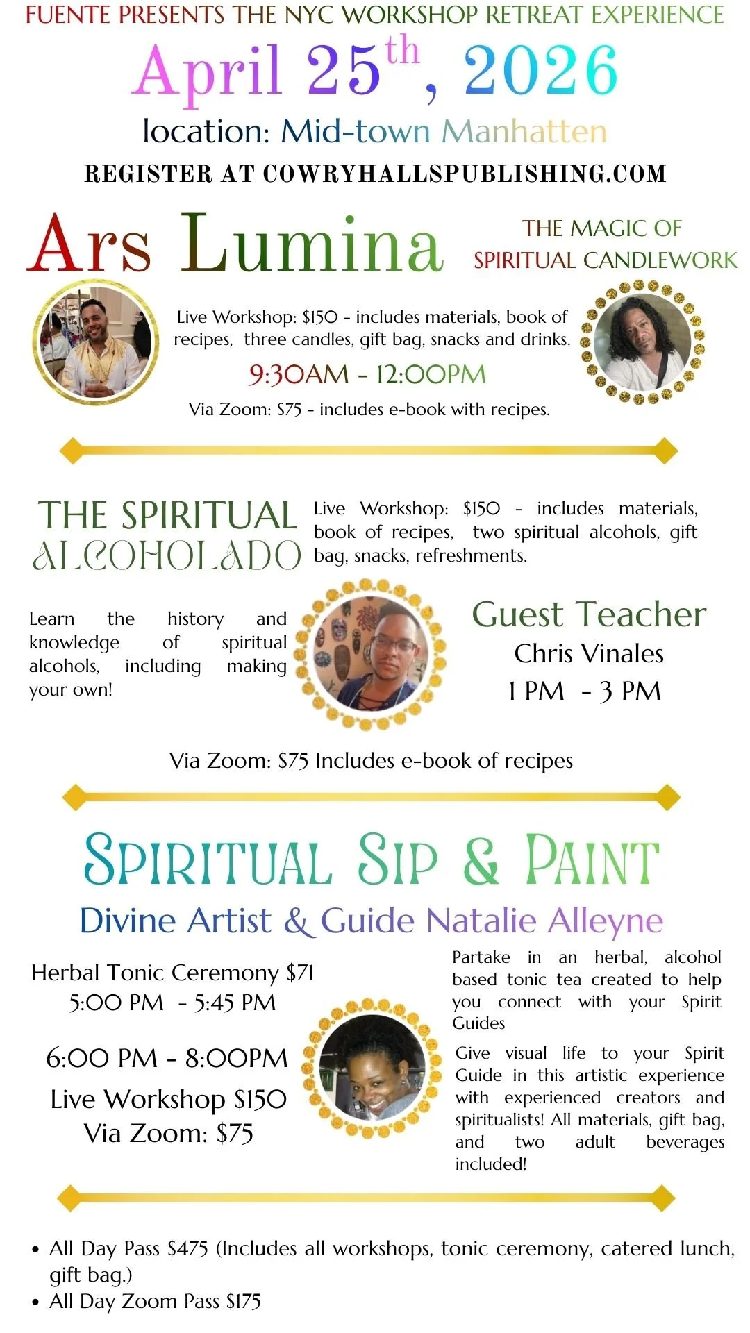 FUENTE April 25th, 2026 Workshop Experience All-Day Pass