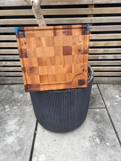 Sycamore end grain chopping board