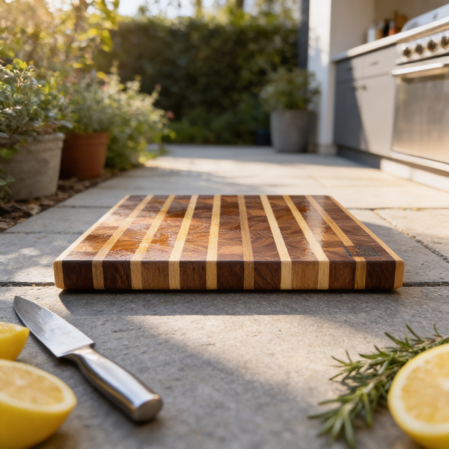 Prestige Walnut Chopping Board – 37 × 28 × 4.5 cm