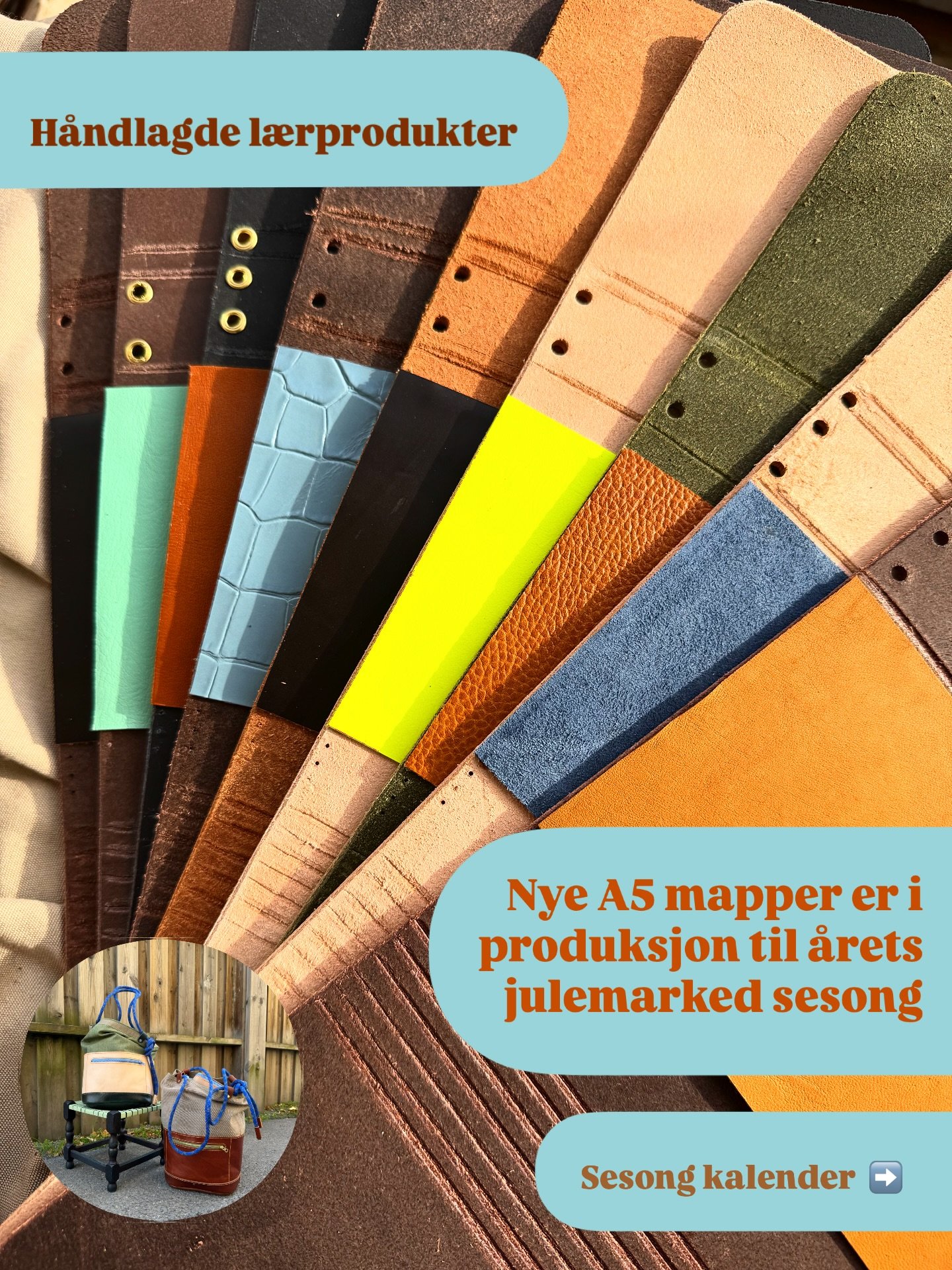 Da var vi tilbake her og klare for &aring;rets marked sesong!
#l&aelig;rarbeid #leatherwork #julemarked