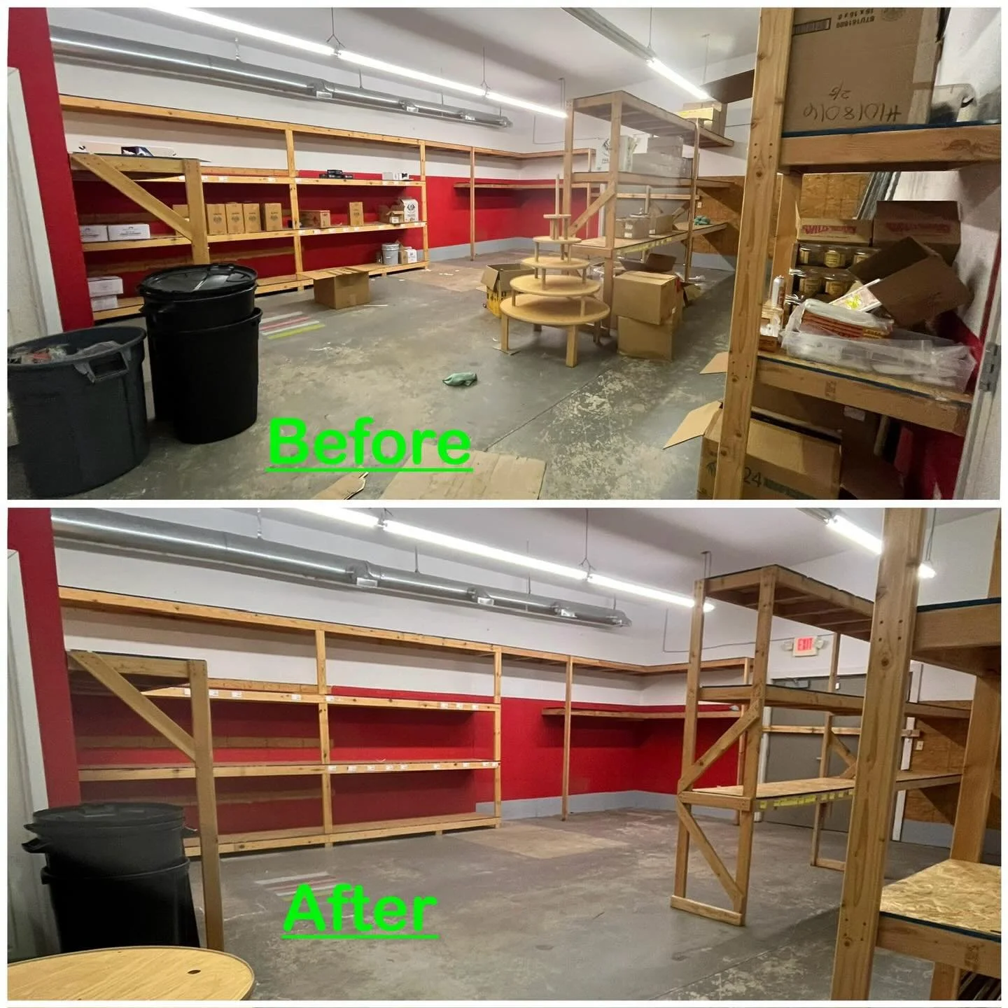 Check out this commercial project we&rsquo;re working on‼️

Ohmies Smoke Shops &amp; Elite Wholsesale LLC needed assistance relocating ALL their Merchandise inside of their 10,000 sq. ft. warehouse located in Siloam Springs to 3, 10&rsquo;x20&rsquo; 