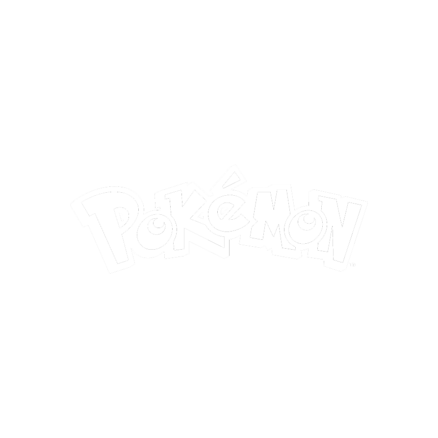 Black and white image with the Pokémon logo in the center.