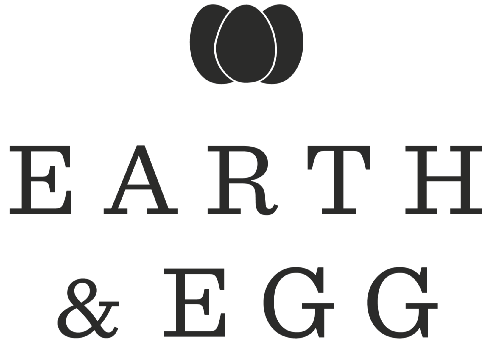 Black logo with a circular icon above stylized text that reads 'EARTH' and additional smaller text below that is partially visible.