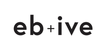 Logo with 'eb + ive' text