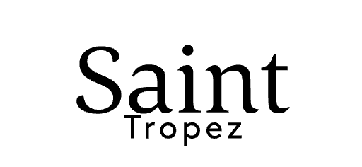 Text reading 'Saint Tropez' in black font on a white background.