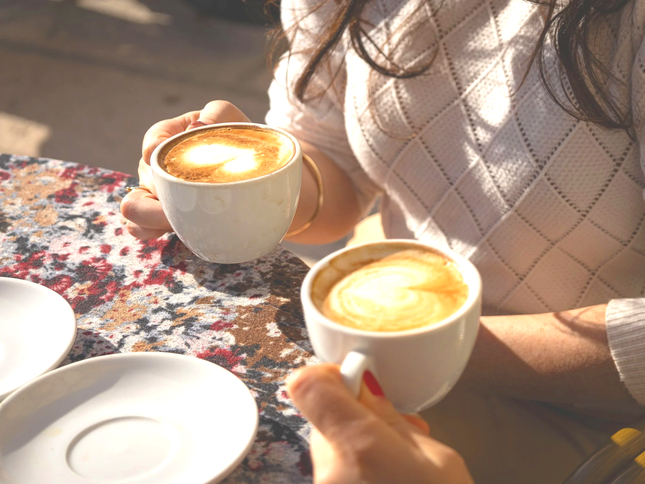 a coffee catchup to discuss legal options for moving to puglia