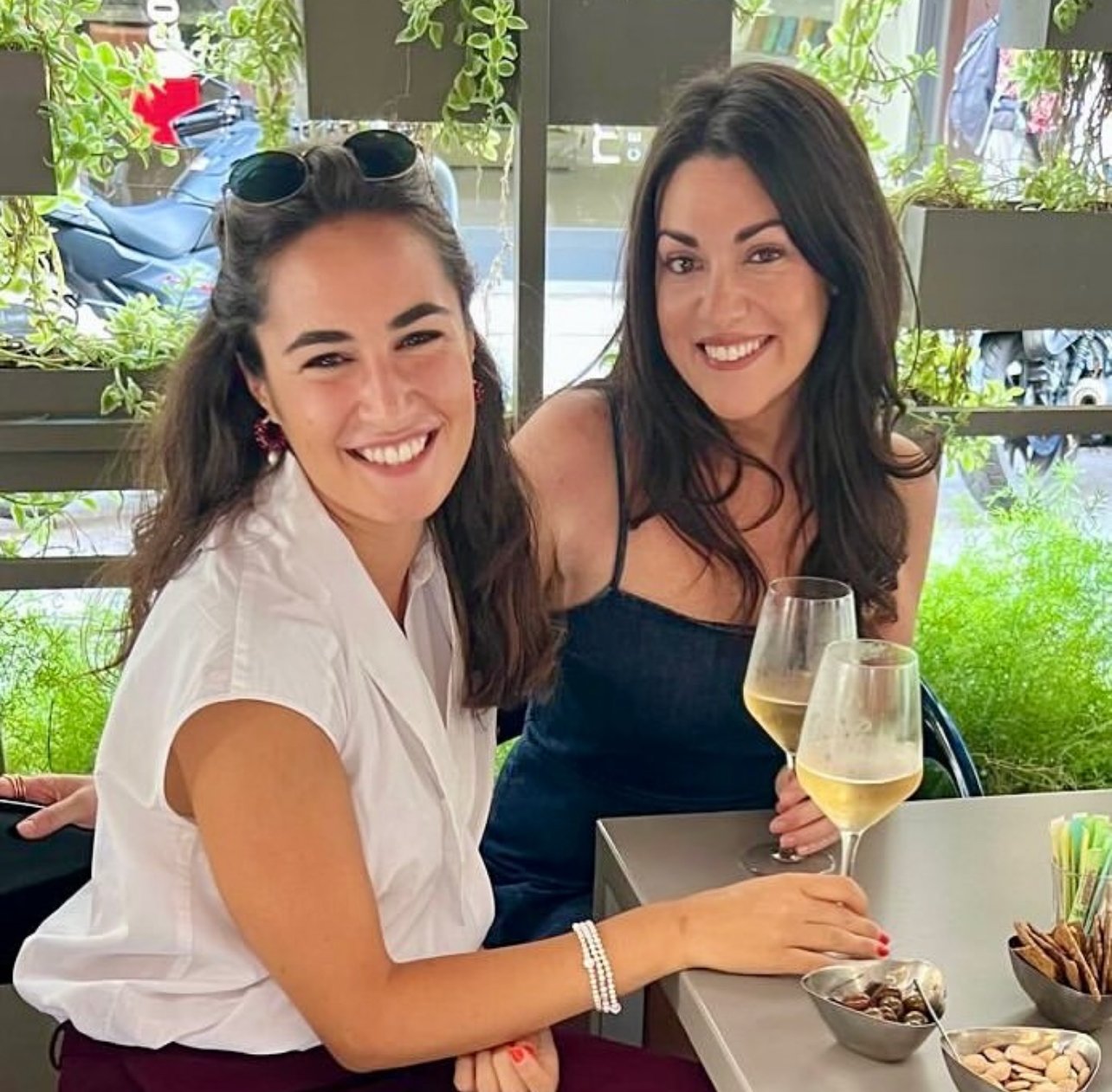 Stef and Valentina celebrating an Italian citizenship approval in Salento, Puglia