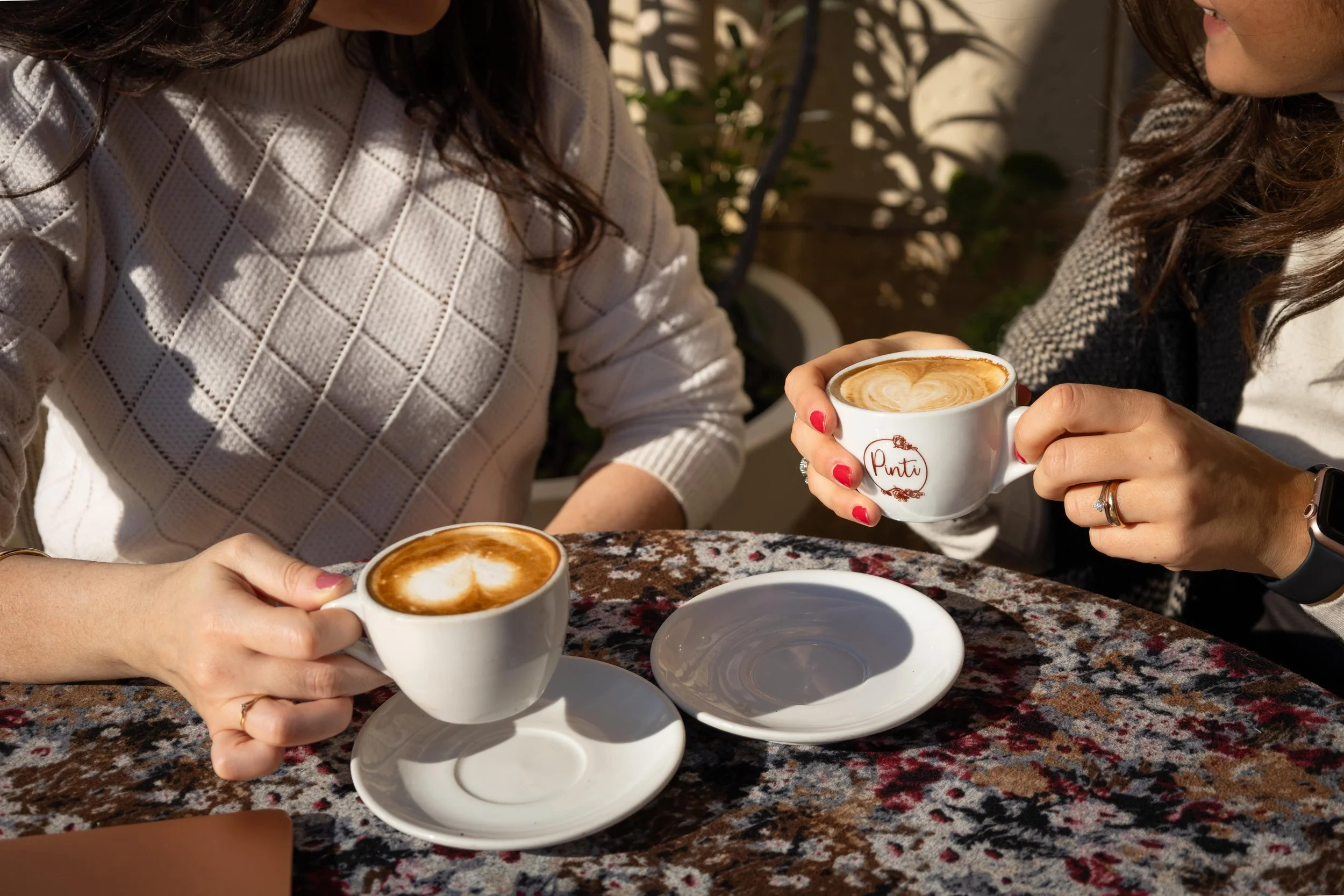 Everyday coffee moment in a café in Salento, southern Italy