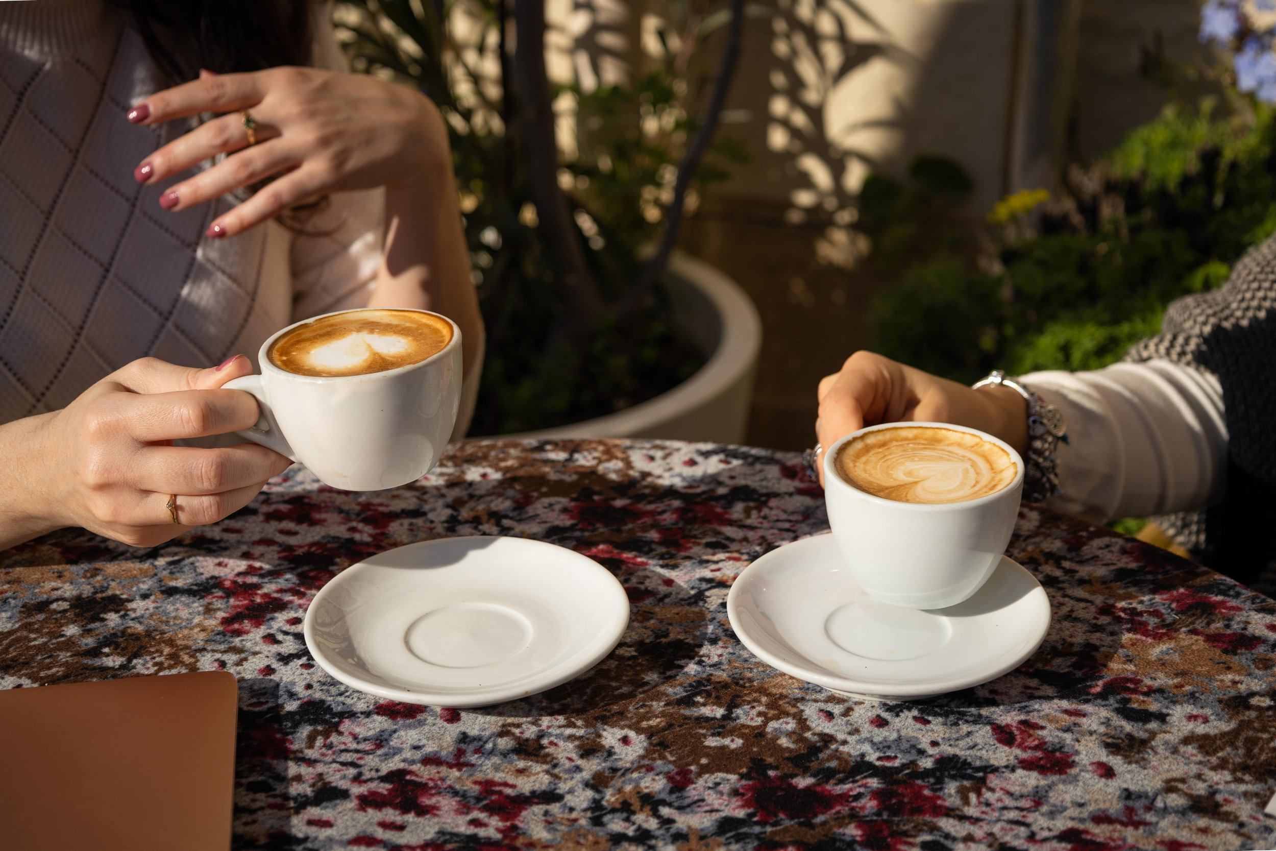 Sharing coffee while talking through life in Salento