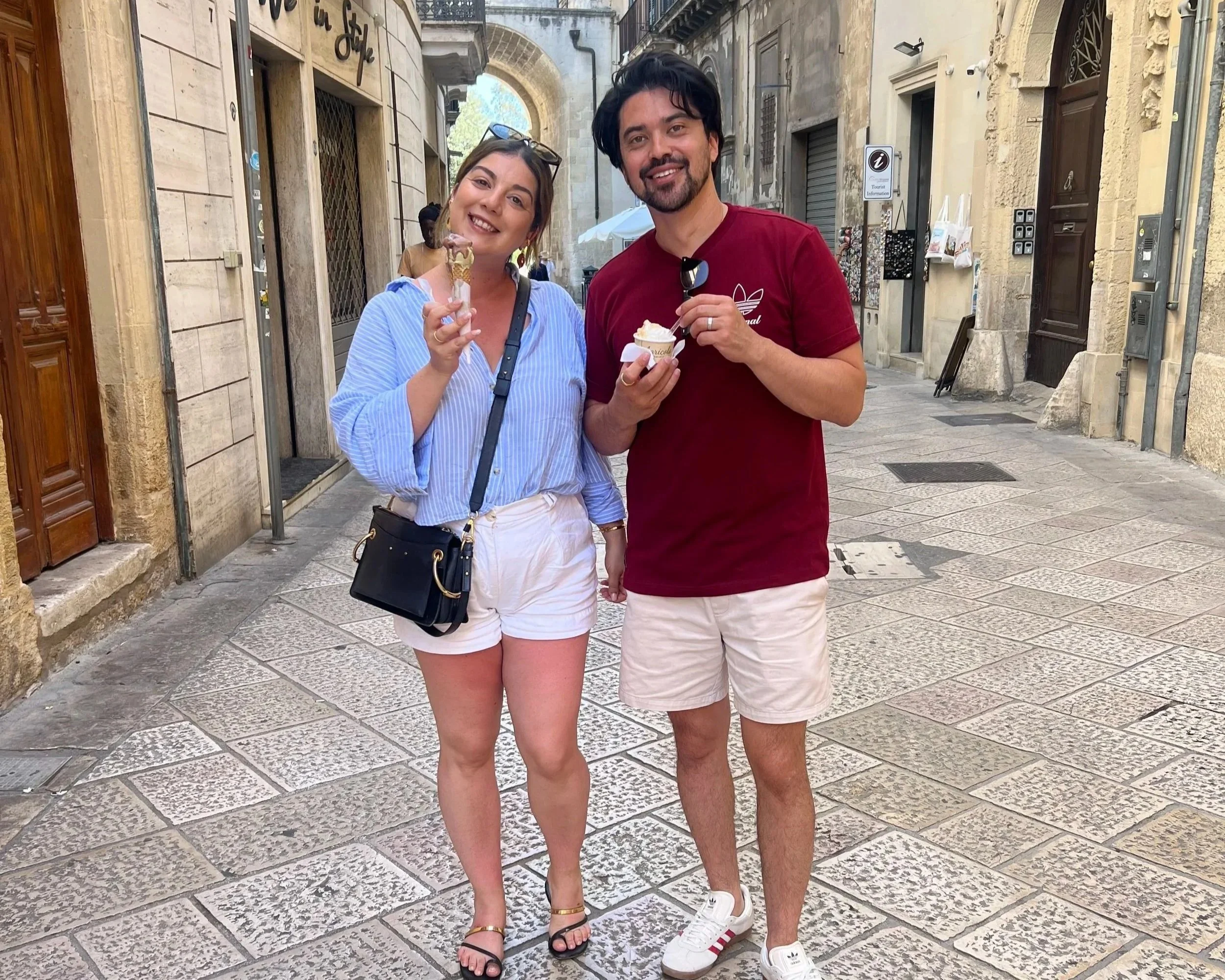 Neighbourhood food walk discovering local specialties in Lecce, Salento.