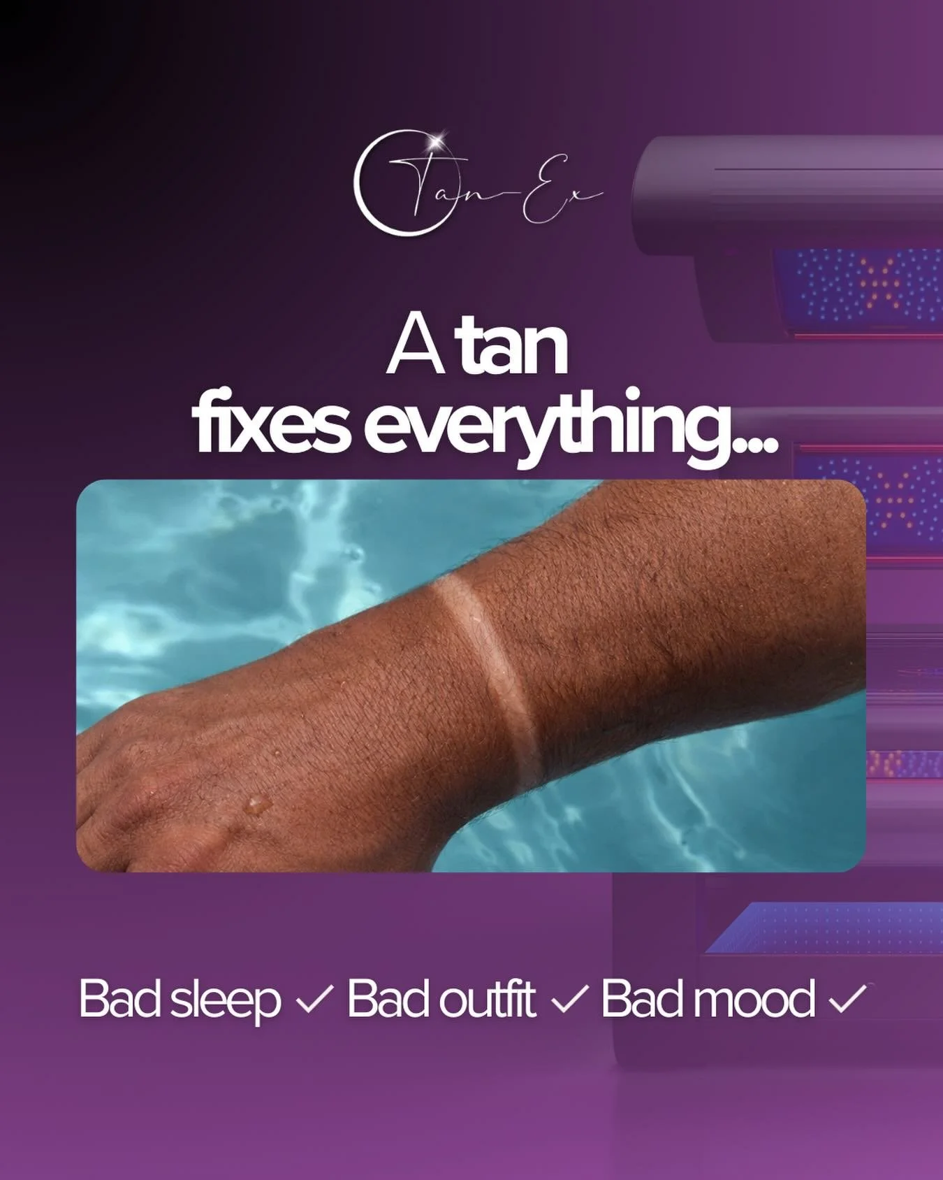 Because everything looks better with a tan ✨🤎

🚶&zwj;♂️ Walk in&rsquo;s Welcome
🔞 18+ only

#summertan #sunbedsalon #sunbedmerthyr #holiday #aestheticclinic