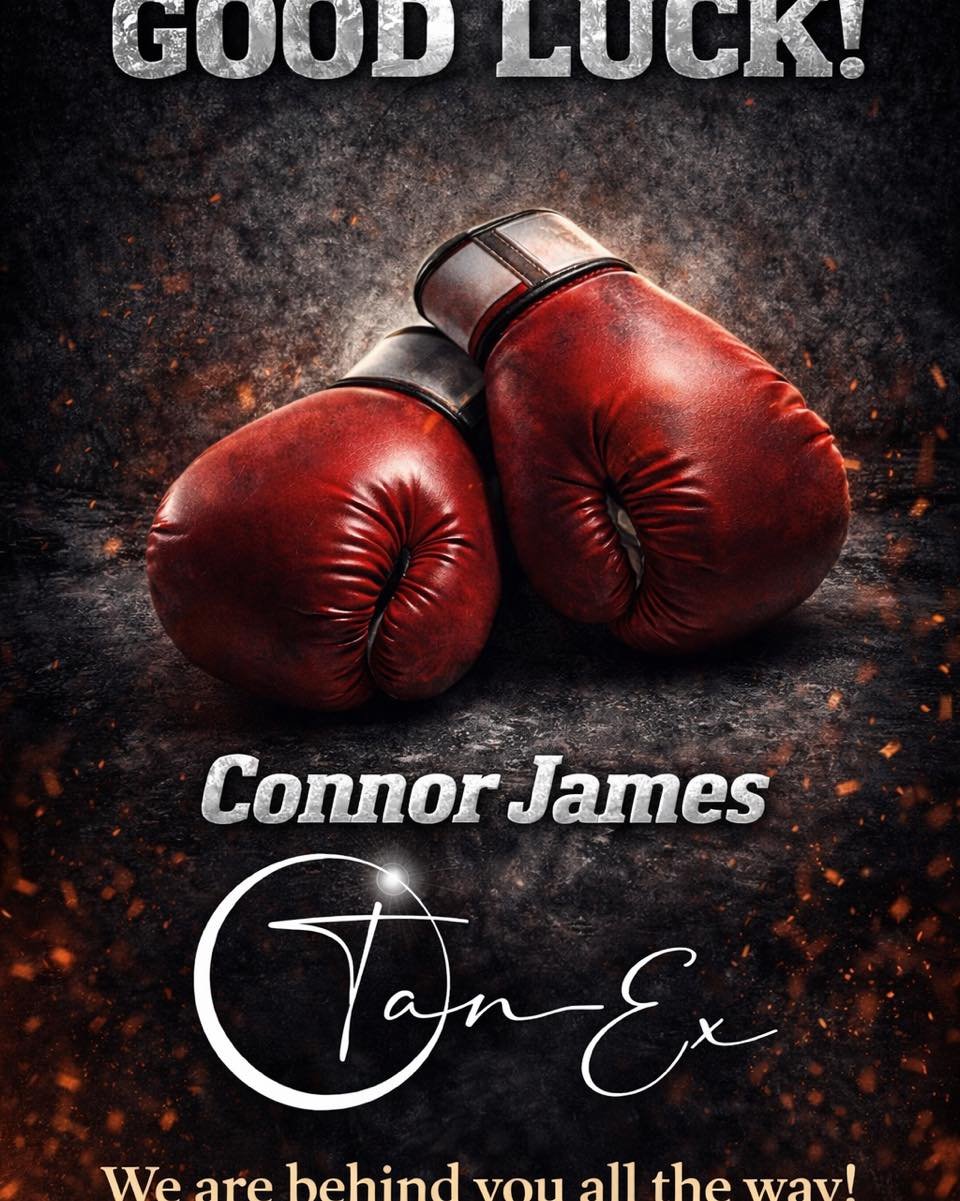 🥊 GOOD LUCK CONNOR JAMES! 🥊

Everyone at Tan-Ex would like to wish our sponsored boxer Connor James the very best of luck in his upcoming fight.

The dedication, discipline and hard work you put in behind the scenes doesn&rsquo;t go unnoticed &mdas