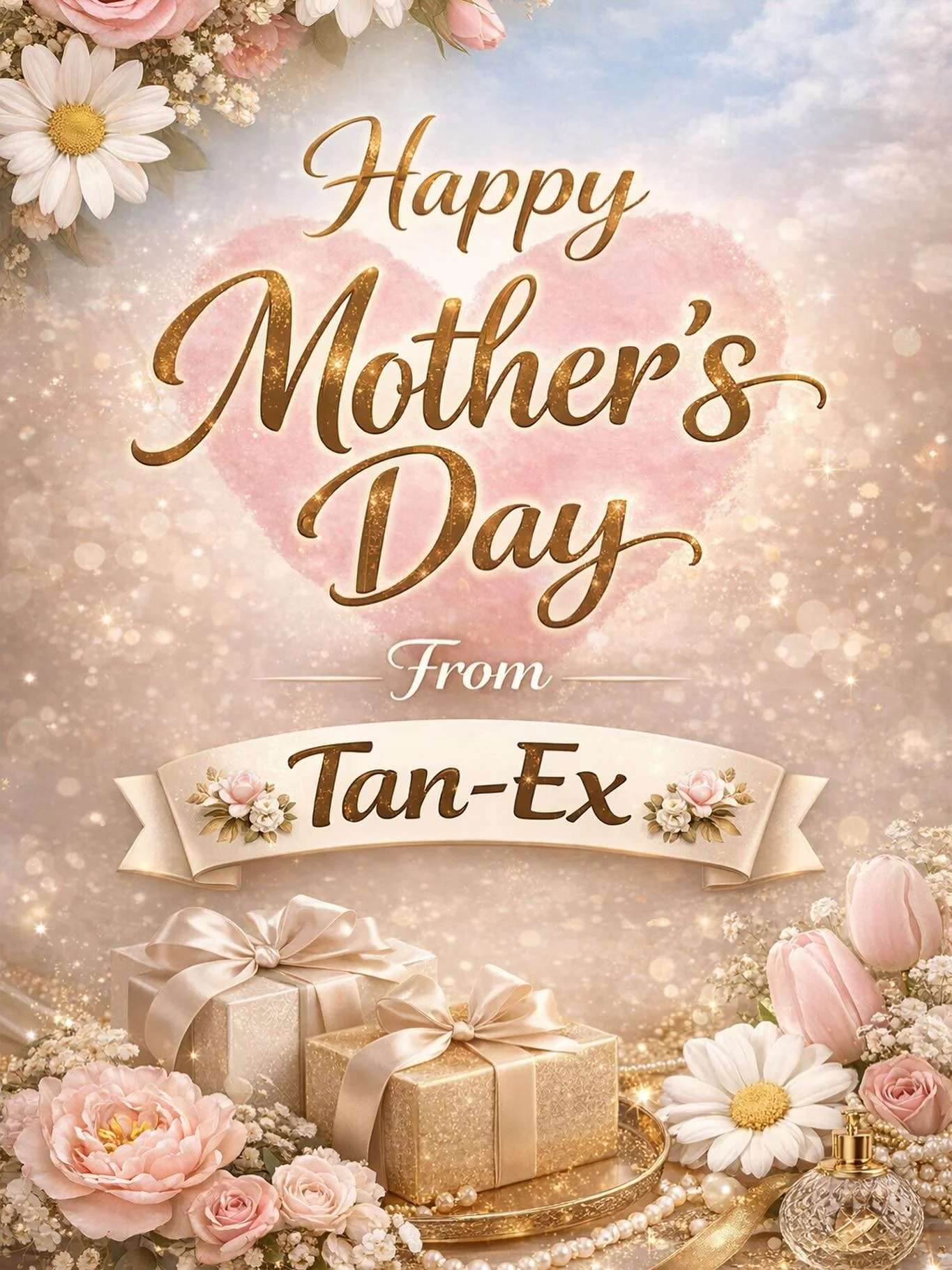 Happy Mother&rsquo;s Day to all the incredible mums! 💐
We hope you have a lovely day and get truly spoiled.
Love from Tan-Ex &amp; the Team ✨#mothersday #spoiledrotten
