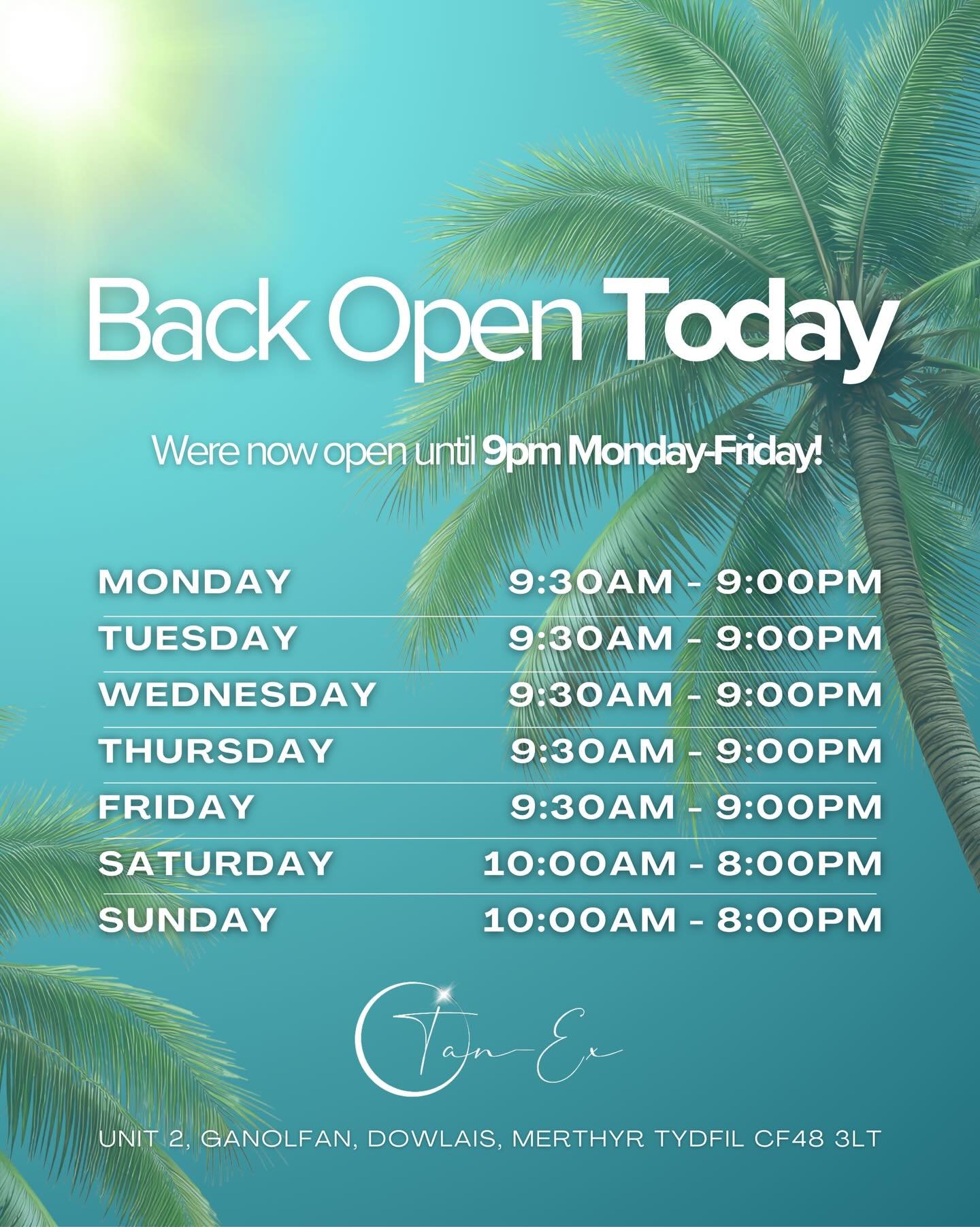 We&rsquo;re BACK OPEN today! 🤍✨

And even better&hellip; we&rsquo;re now open until 9PM Monday&ndash;Friday 🙌

We can&rsquo;t wait to see you all back in salon!

So&hellip; who guessed what our refurbishment was for? 👀