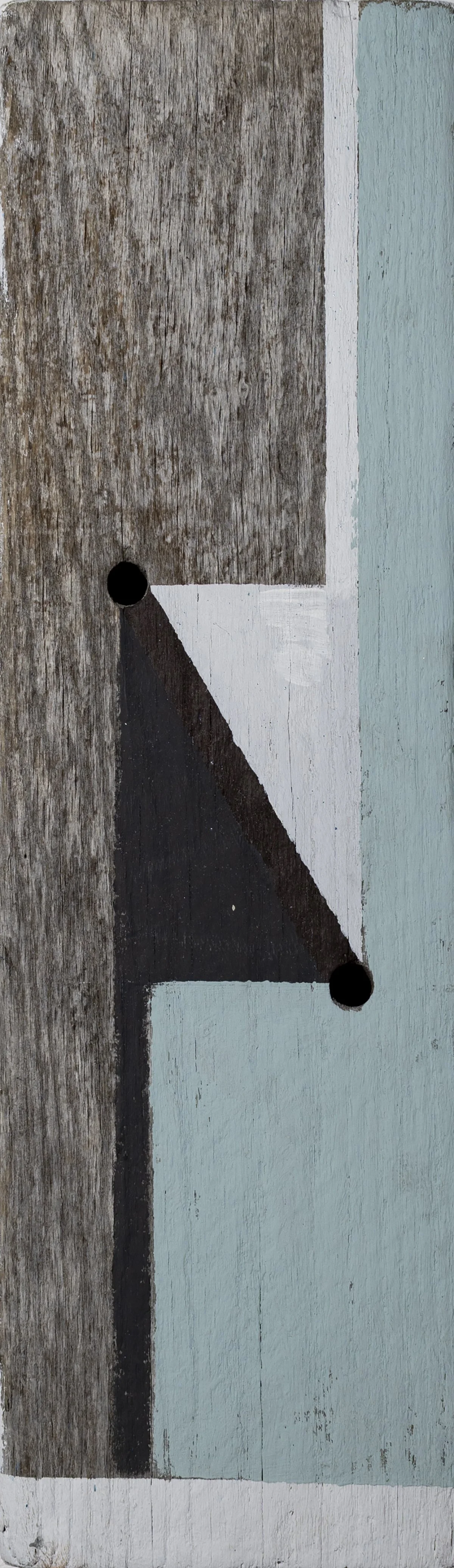 #3097  24 x 7" Oil on Driftwood