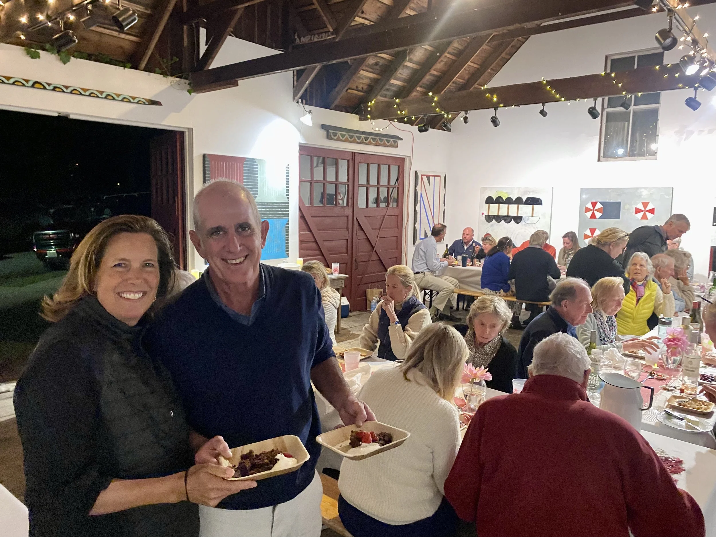 Fall Harvest Dinner at the Red Barn Gallery.