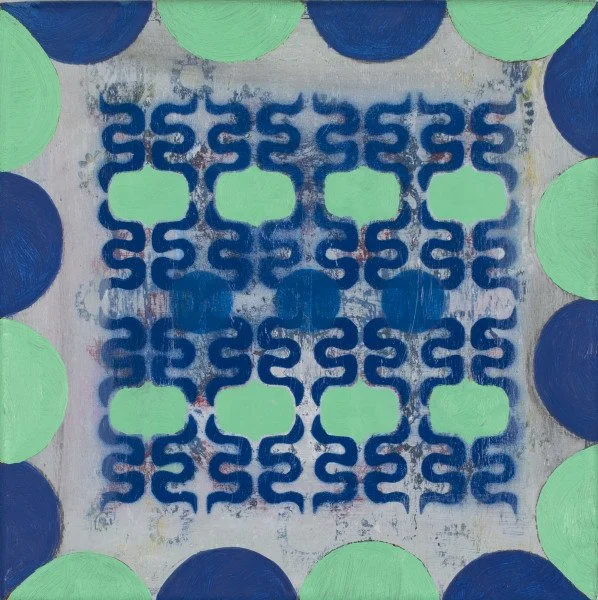 2842b  12 x 12"  Oil on Metal