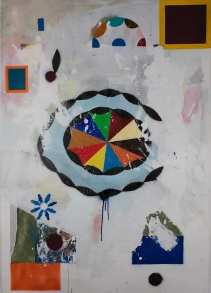 2973   52 x 36"   Oil on Paper