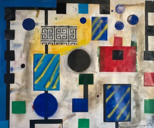 2981   52 x 62"   Oil on Paper